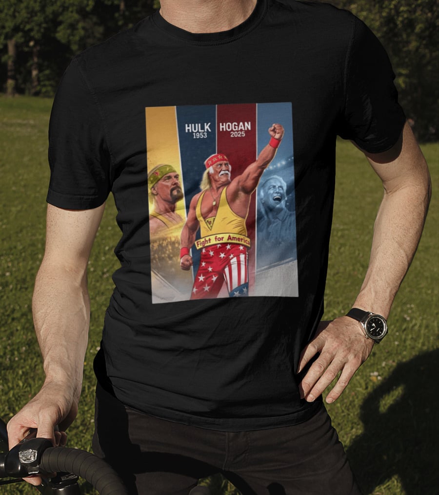 Hulk Hogan Fight For America 1953 2025 T-Shirt