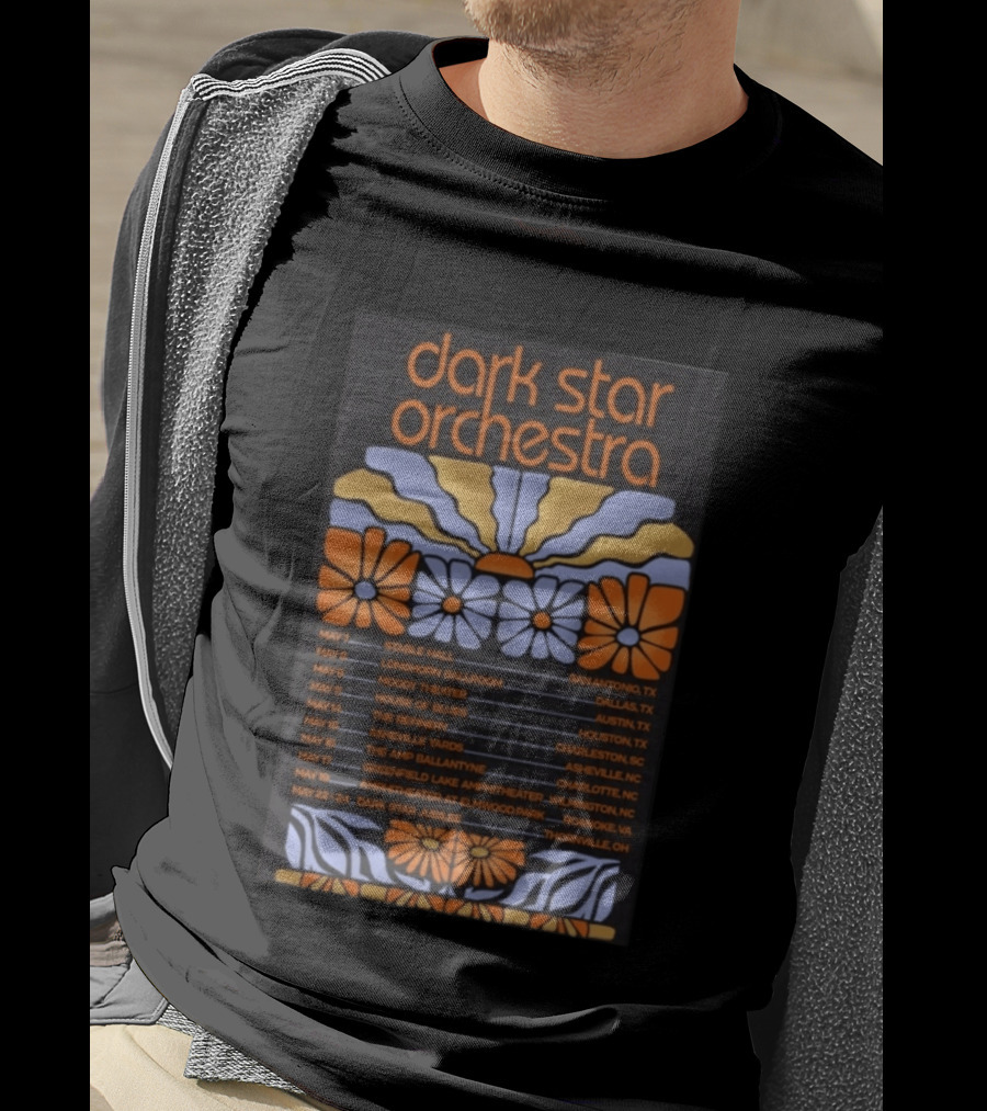 Dark Star Orchestra 2026 Spring Tour With Flowers And Venue Dates T-Shirt