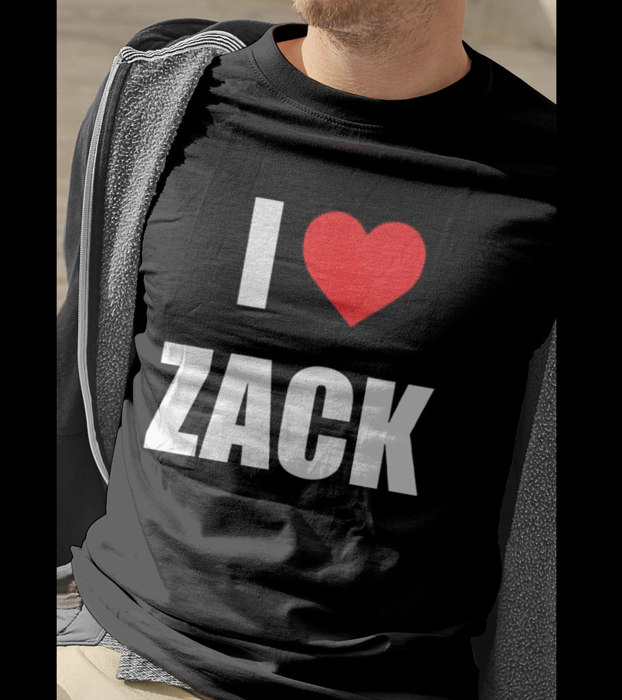I Heart Zack Red Love T-Shirt