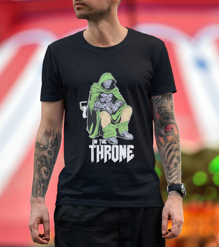 Doctor Doom On The Throne Toilet T-Shirt