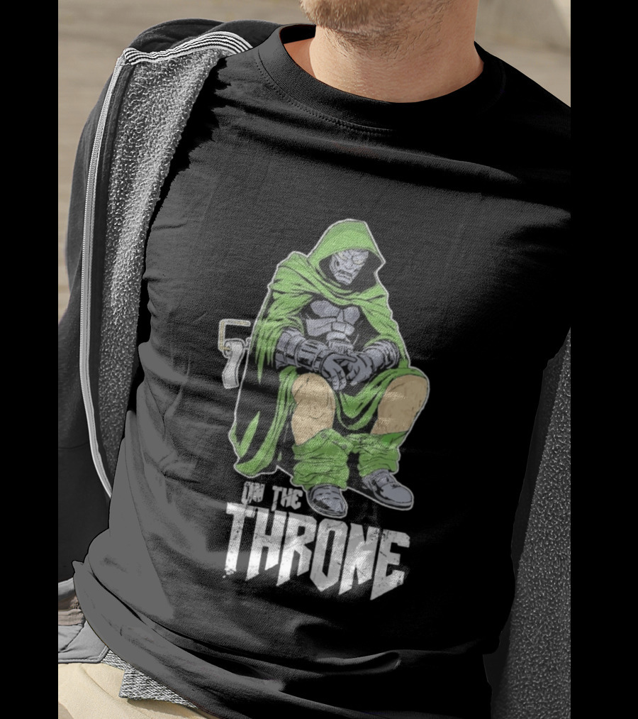 Doctor Doom On The Throne Toilet T-Shirt