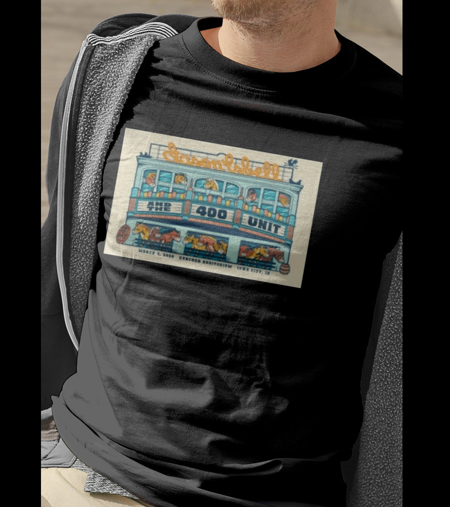 Jason Isbell And The 400 Unit Hancher Auditorium Iowa City March 4 2026 Horse Carousel T-Shirt