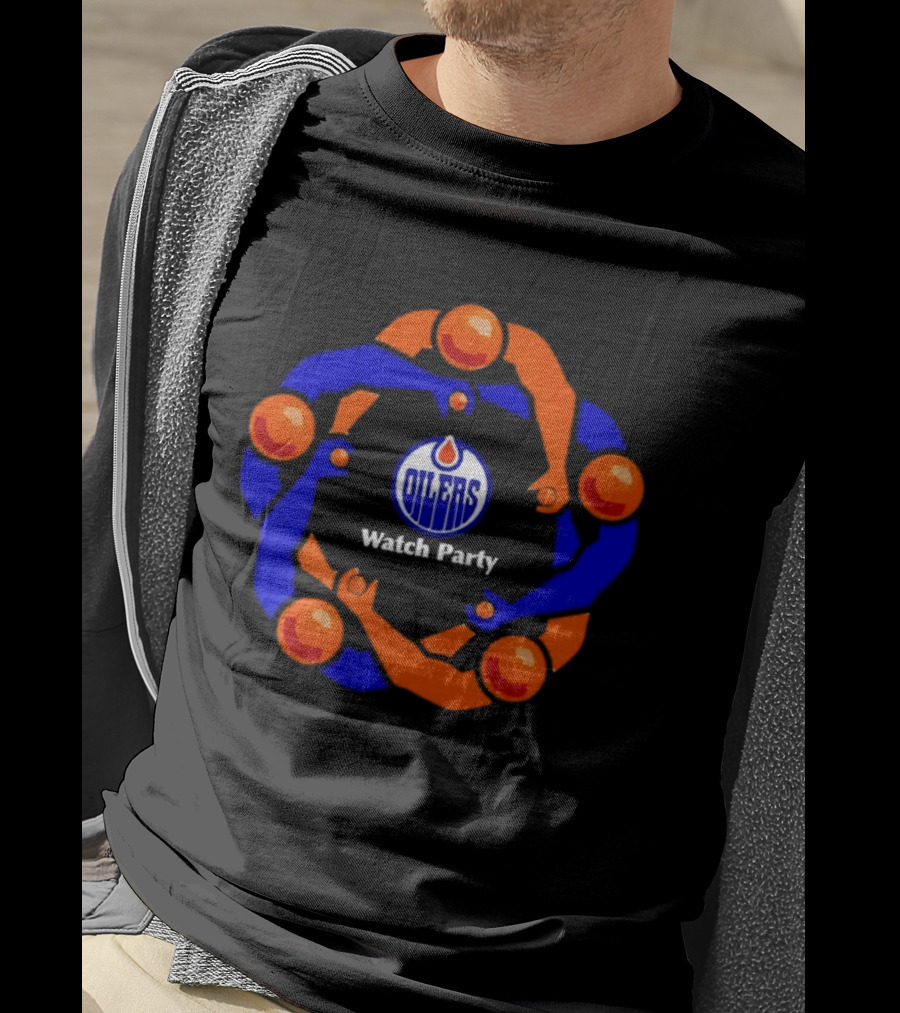 Edmonton Oilers Party Jerk Circle Arena Fans T-Shirt