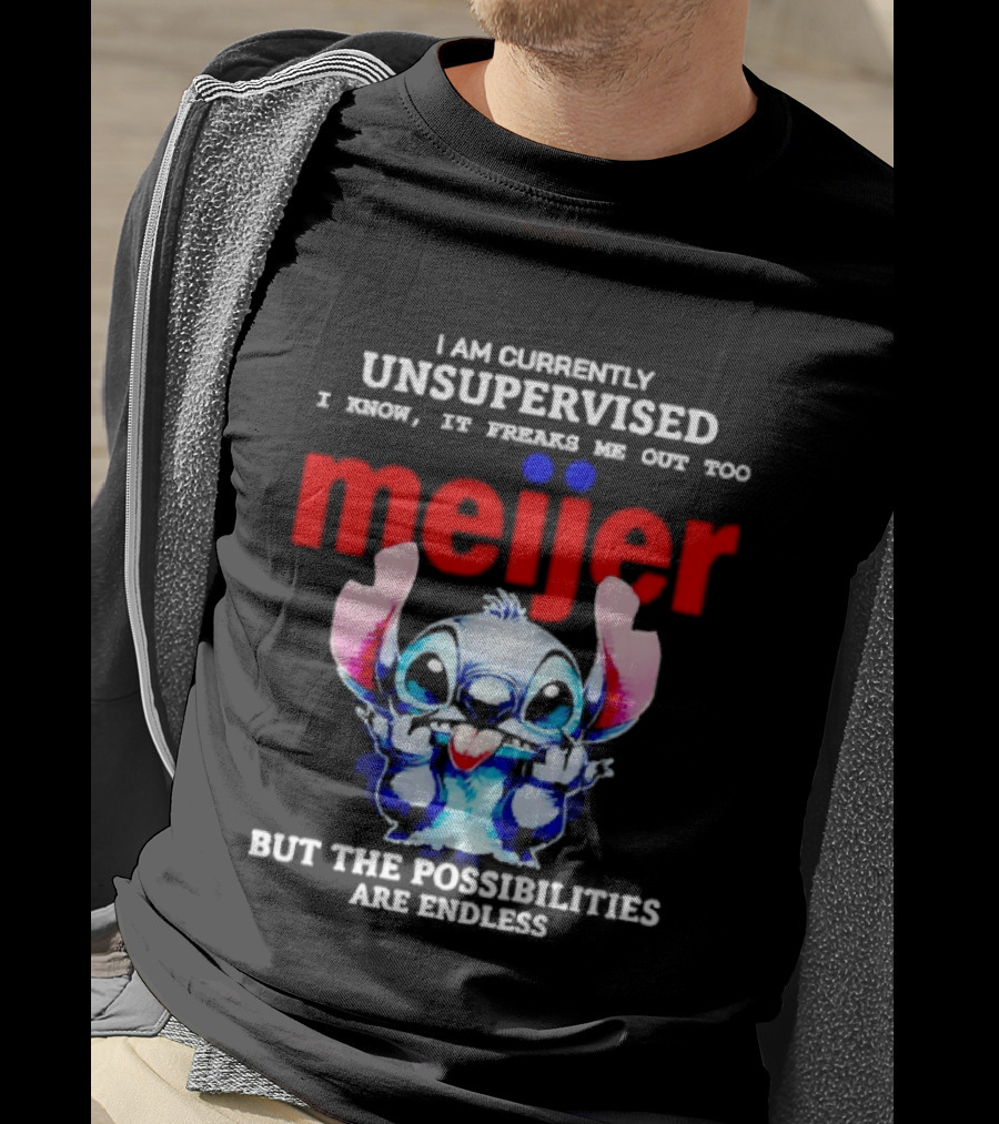 I'm Currently Unsupervised Meiej Stitch Possibilities Are Endless T-Shirt