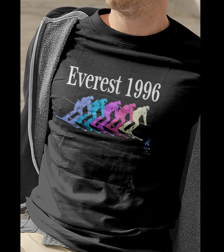 Everest 1996 Michael Beasley Multicolored Skiers T-Shirt