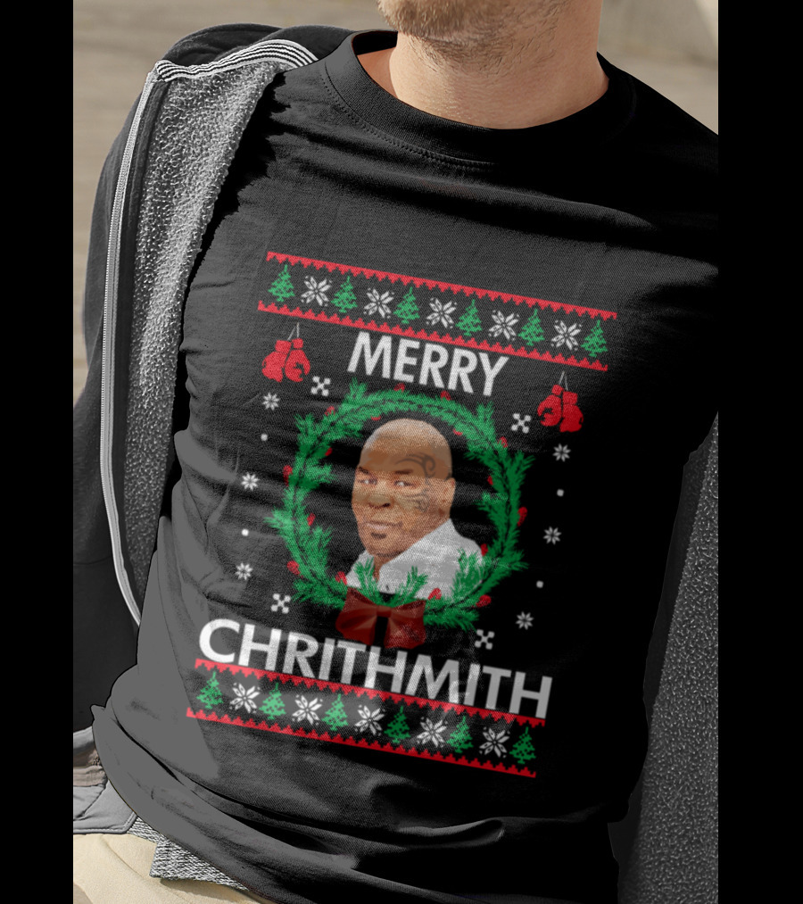 Mike Tyson Merry Chrithmith Christmas Toddler Infant T-Shirt
