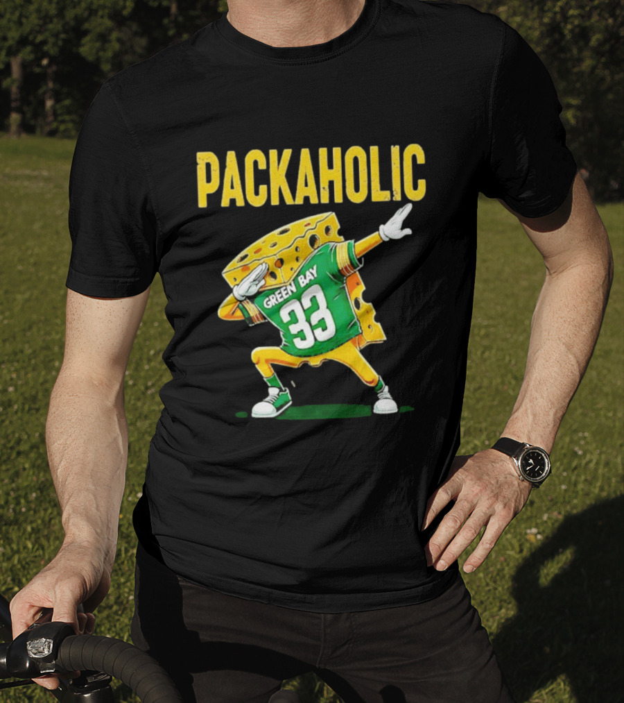 Packaholic Green Bay 33 Cheesehead Dab T-Shirt