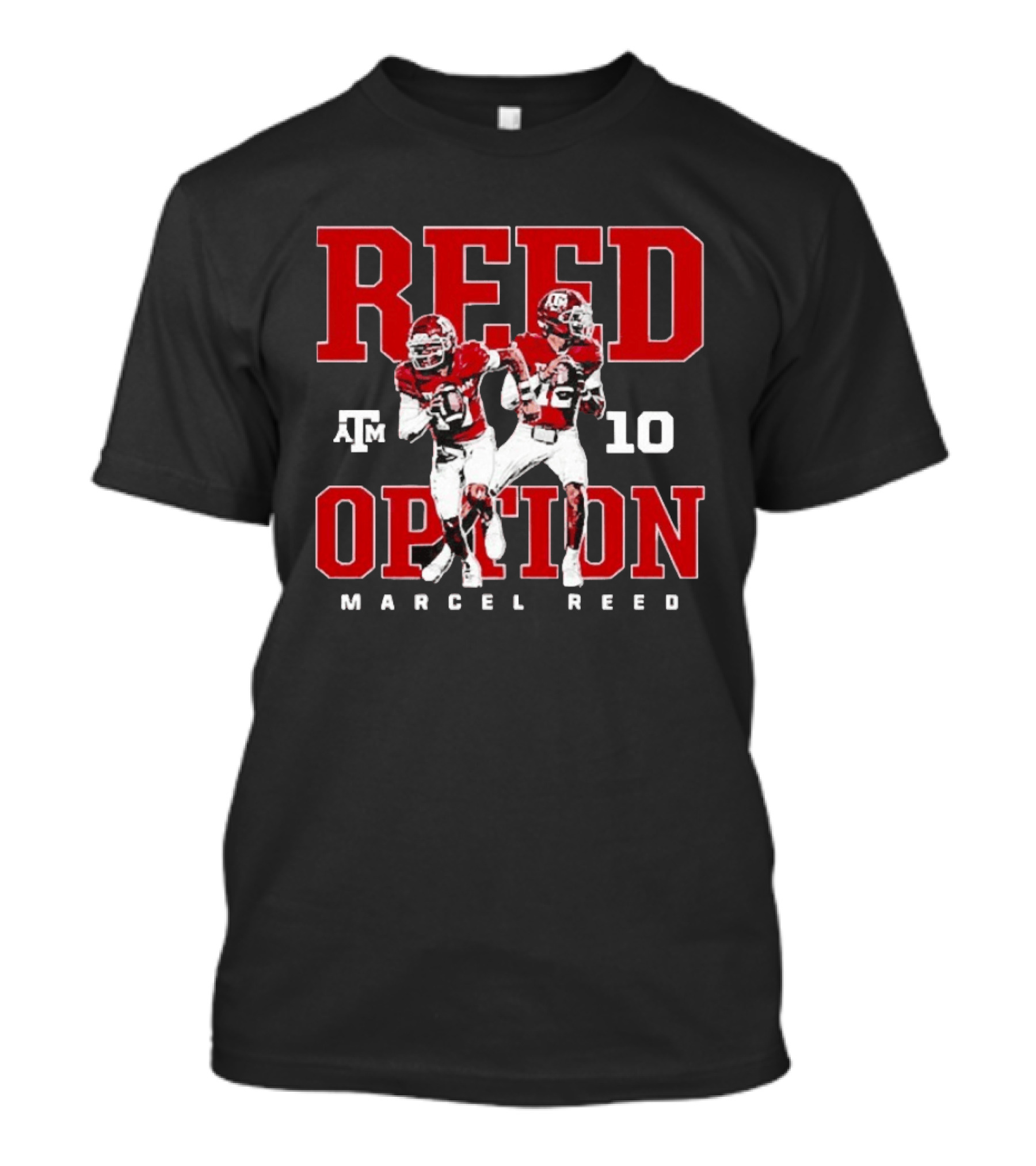 Texas A&M Aggies Reed Option Marcel Reed 10 Football T-Shirt