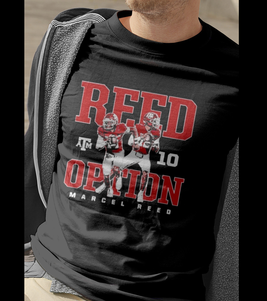 Texas A&M Aggies Reed Option Marcel Reed 10 Football T-Shirt