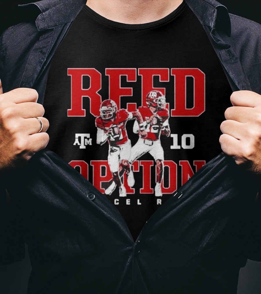 Texas A&M Aggies Reed Option Marcel Reed 10 Football T-Shirt