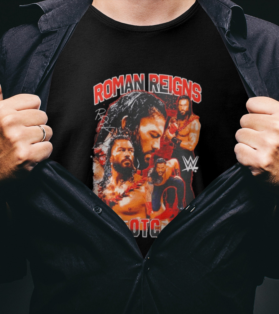 Roman Reigns WWE OTC Collage Wrestling Superstar WWE T-Shirt