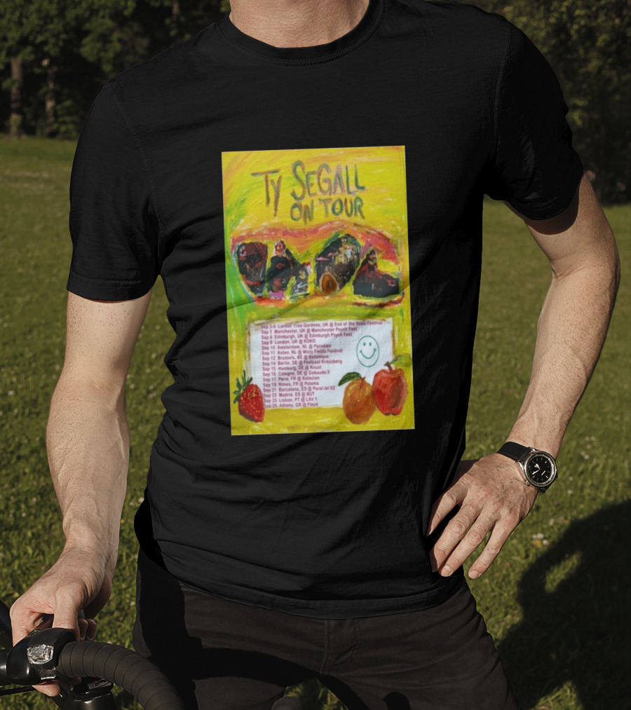 Ty Segall Europe Tour 2026 Larmer Tree Edinburgh Amsterdam Berlin Madrid Athens T-Shirt