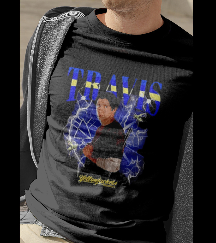 Yellowjackets Travis Martinez Blue Lightning Image T-Shirt