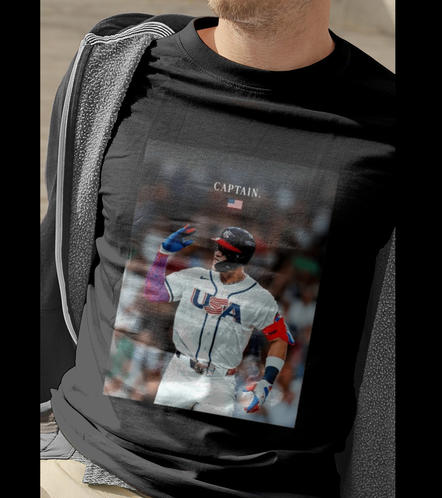 Aaron Judge Captain USA Team 2026 World Baseball T-Shirt