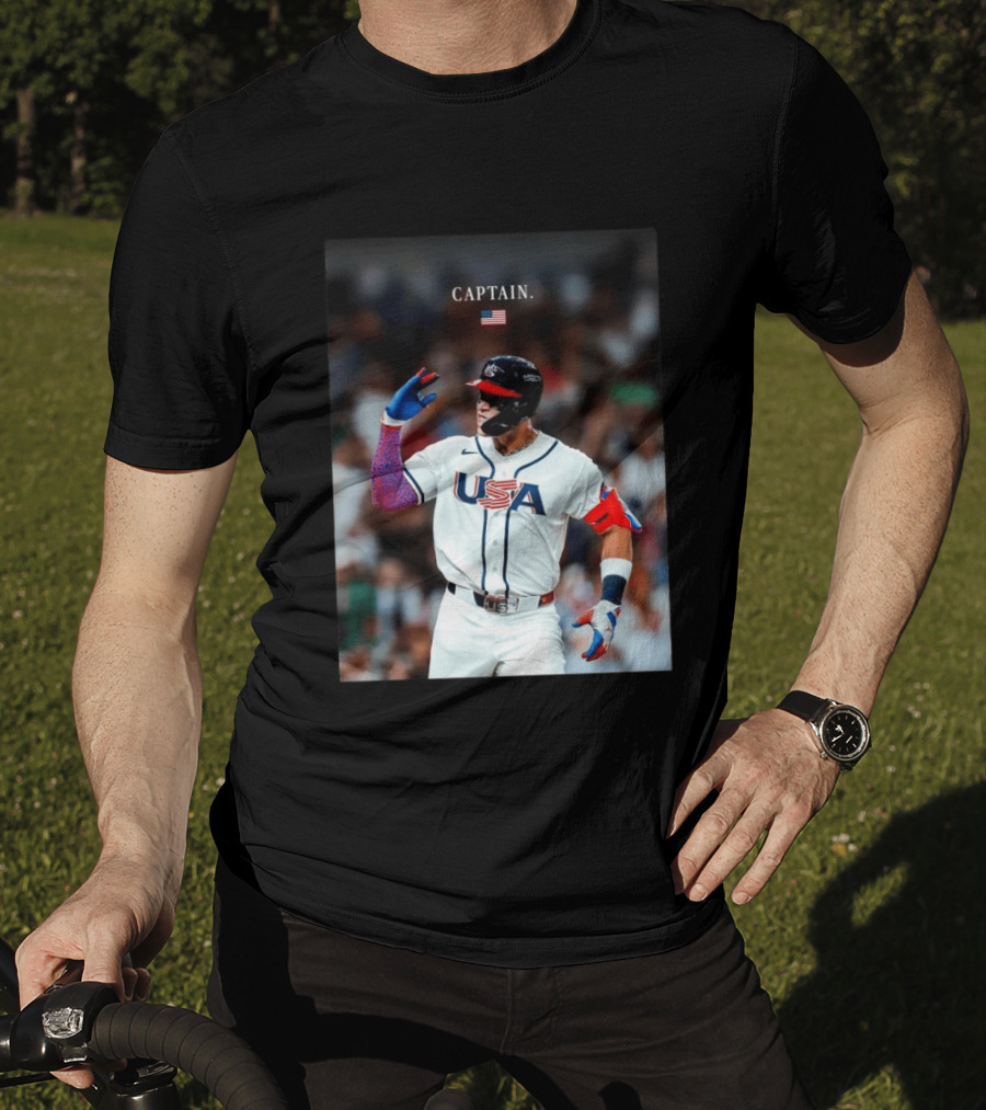 Aaron Judge Captain USA Team 2026 World Baseball T-Shirt