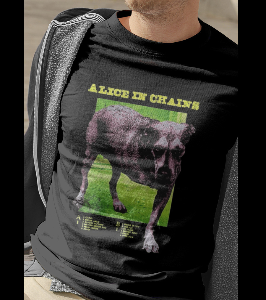 Alice In Chains Tripod Album Cover Art Dog Image T-Shirt
