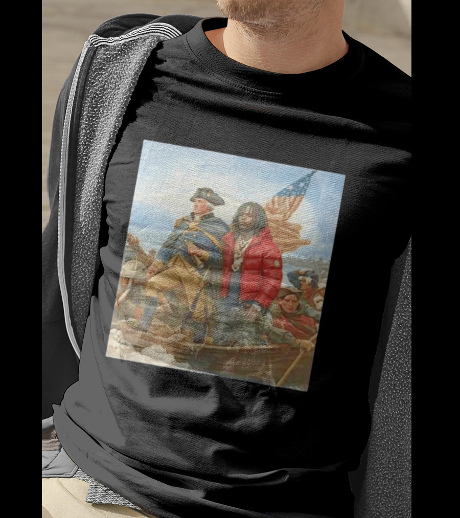 Chief Keef George Washington Parody Crossing The Delaware T-Shirt
