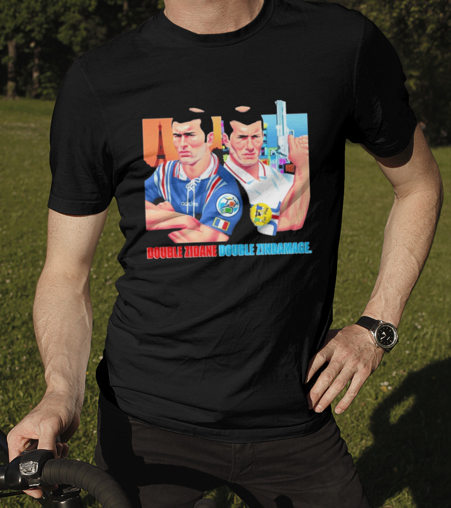 Double Zidane Double Zindamage Hong Kong Pop Up Cult Kits Paris T-Shirt
