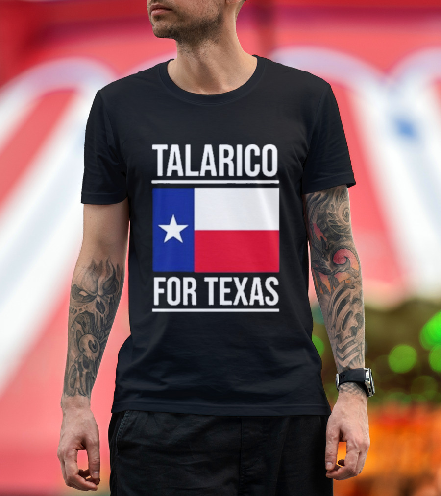 Talarico for Texas Senate Texas Flag Star T-Shirt