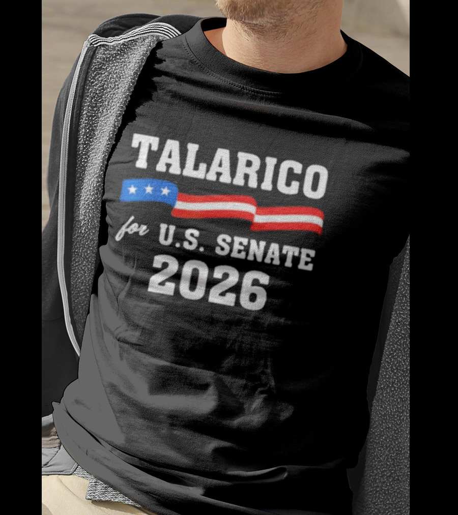 Talarico For U.S. Senate 2026 Campaign With Stars And Stripes Flag T-Shirt