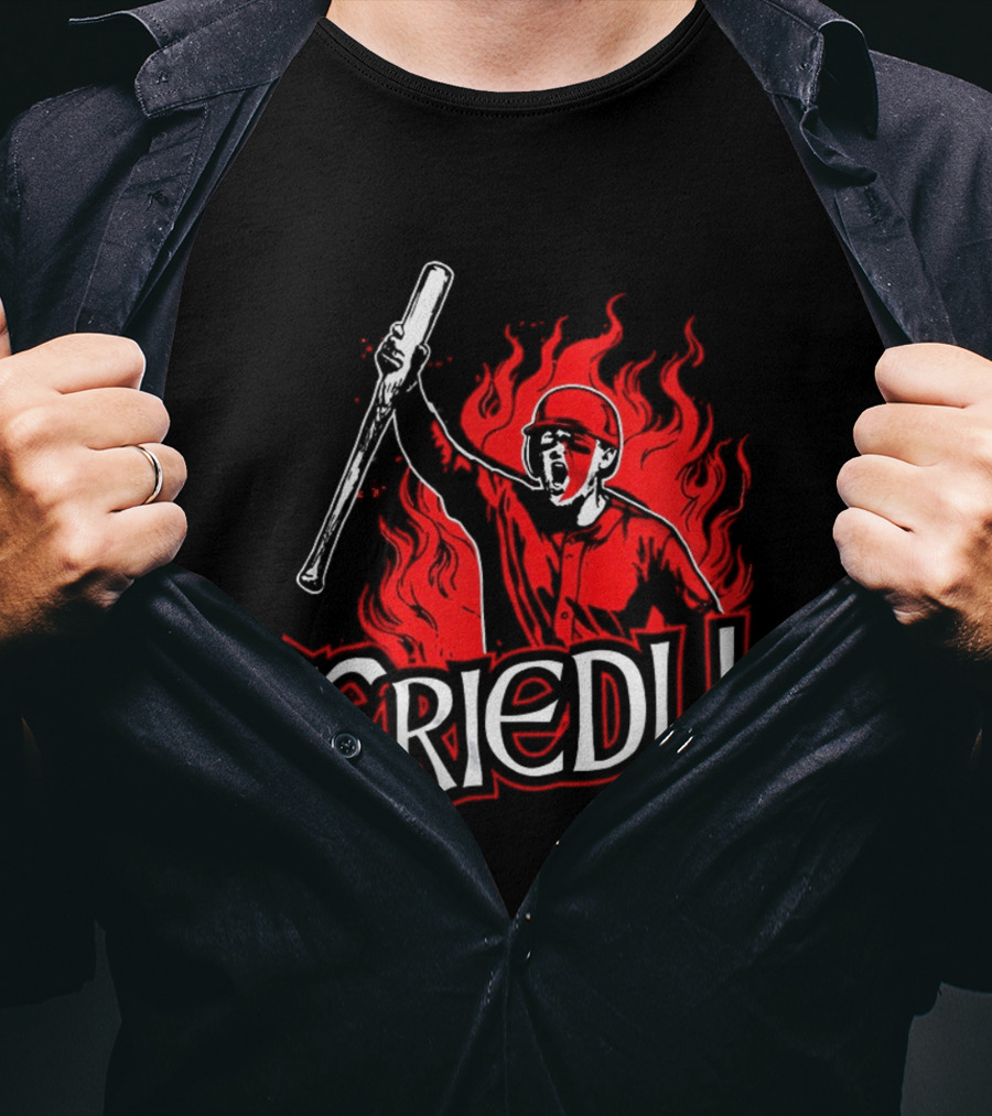 Friedl Awesome Baseball Fire T-Shirt