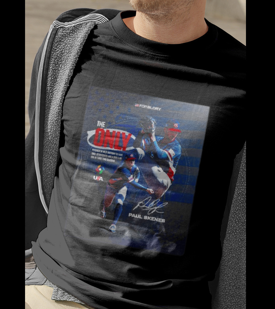FORGLORY USA Baseball Paul Skenes The Only Pitcher In MLB History 380 Strikeouts And Sub 3.00 ERA T-Shirt
