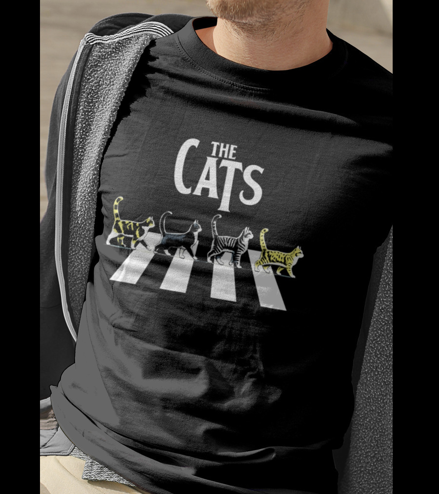 The Cats Abbey Road Parody Walking Cats T-Shirt