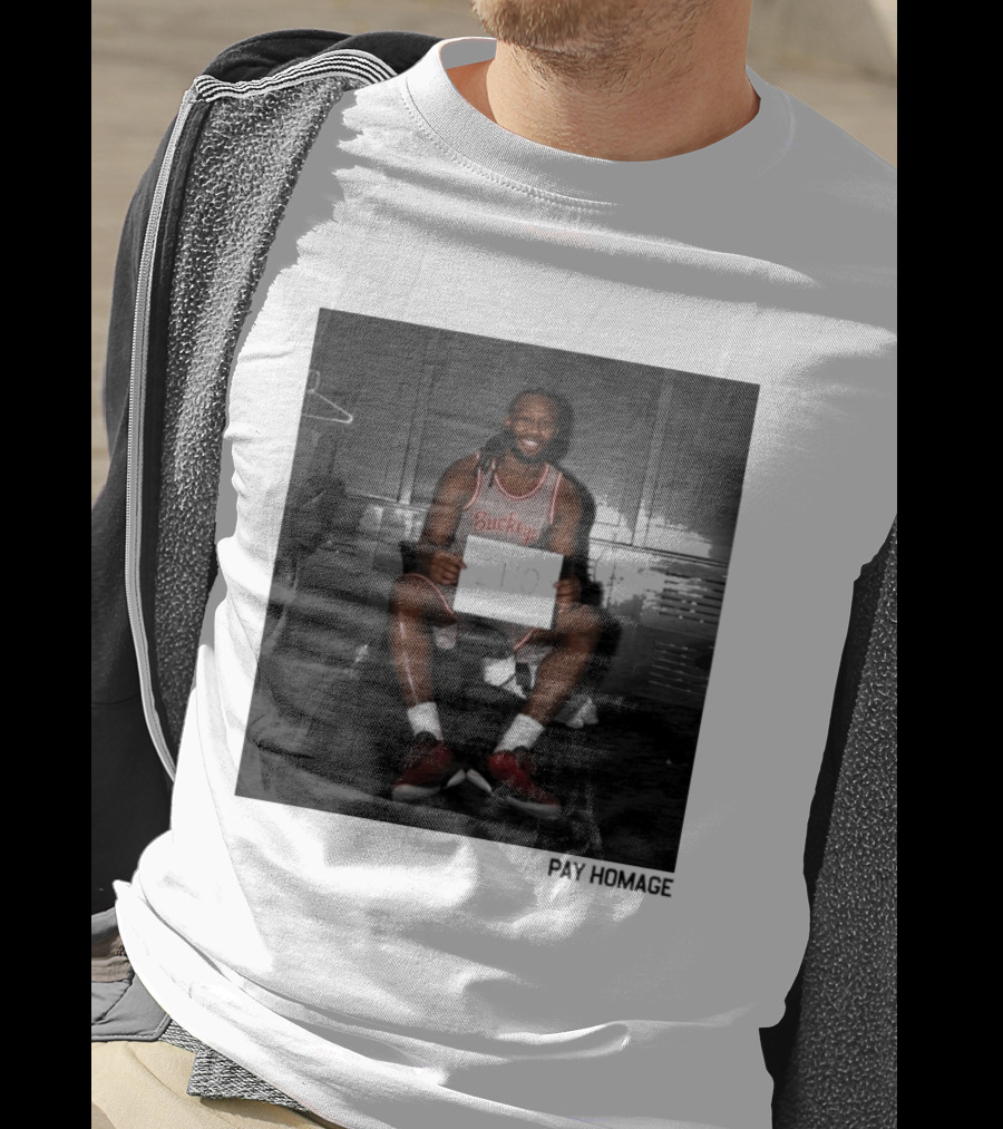 Buckeye Jersey Bruce Thornton 110 Pay Homage Locker Room T-Shirt