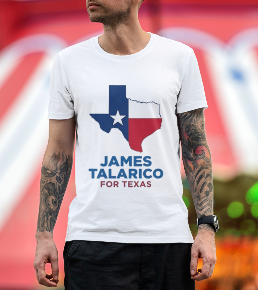 James Talarico for Texas 2026 Campaign Texas Flag T-Shirt