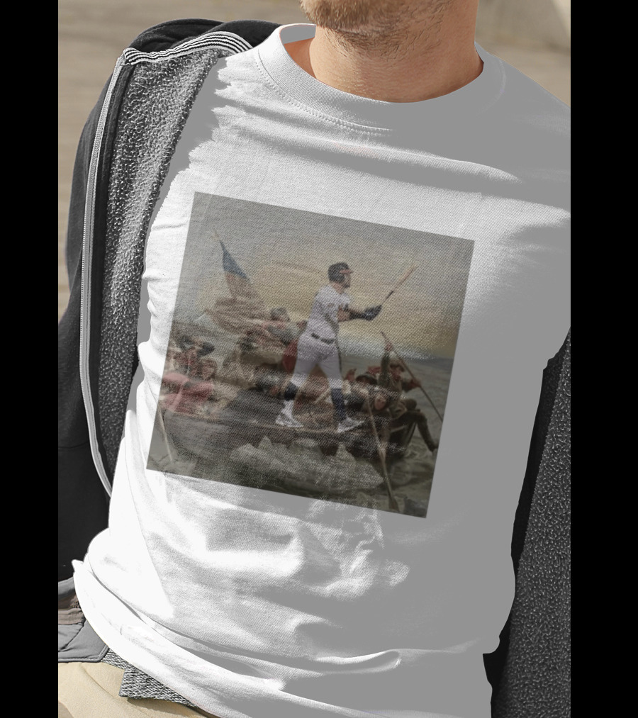 Washington Crossing The Delaware Incredible Obvious Baseball Fusion T-Shirt