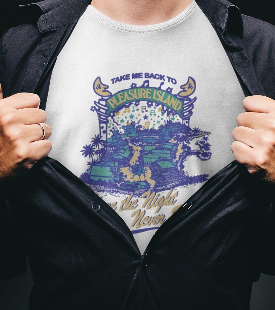 Take Me Back To Pleasure Island Where The Night Never Ends Musical Adventure T-Shirt