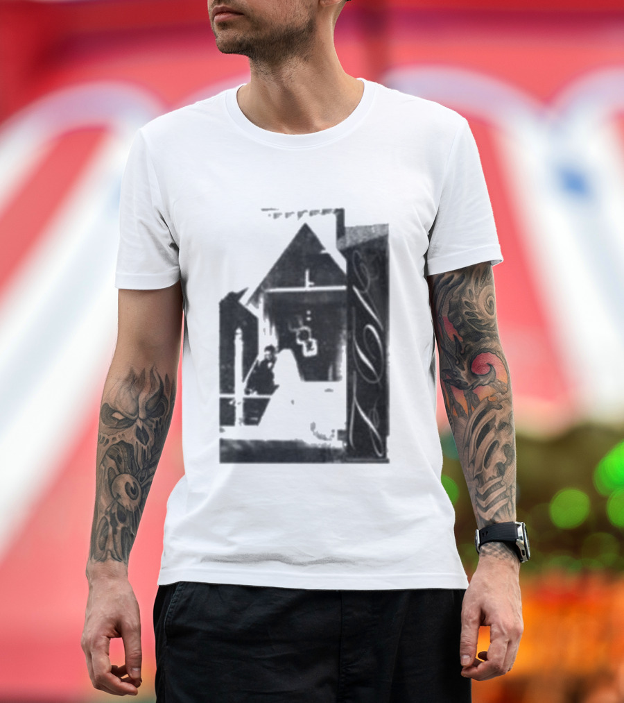 Yeat A Dangerous Love Cross Pyramid Monochrome T-Shirt