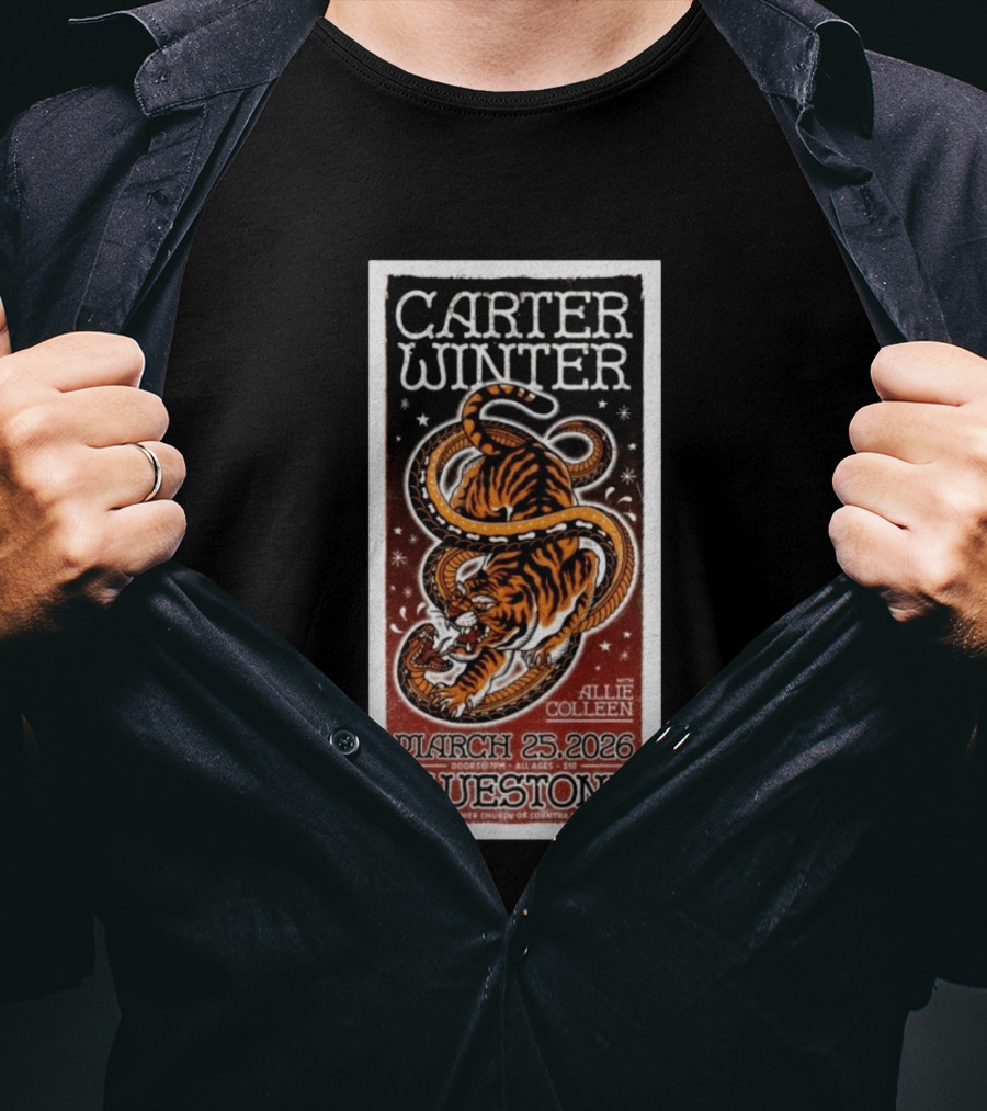 Carter Winter Bluestone Columbus OH March 25 2026 Featuring Allie Colleen T-Shirt