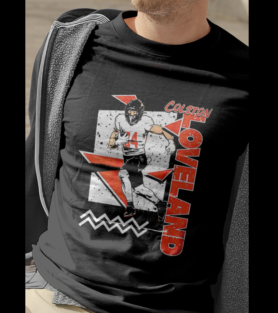 Colston Loveland Chicago Bears 90s Retro Football Player T-Shirt