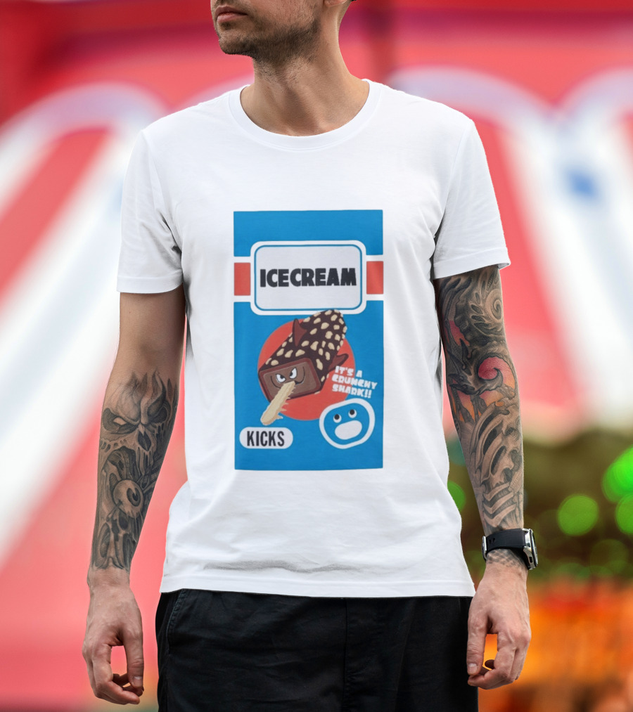 Ice Cream Kicks It's A Crunchy Shark T-Shirt