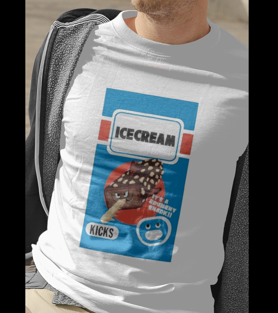 Ice Cream Kicks It's A Crunchy Shark T-Shirt