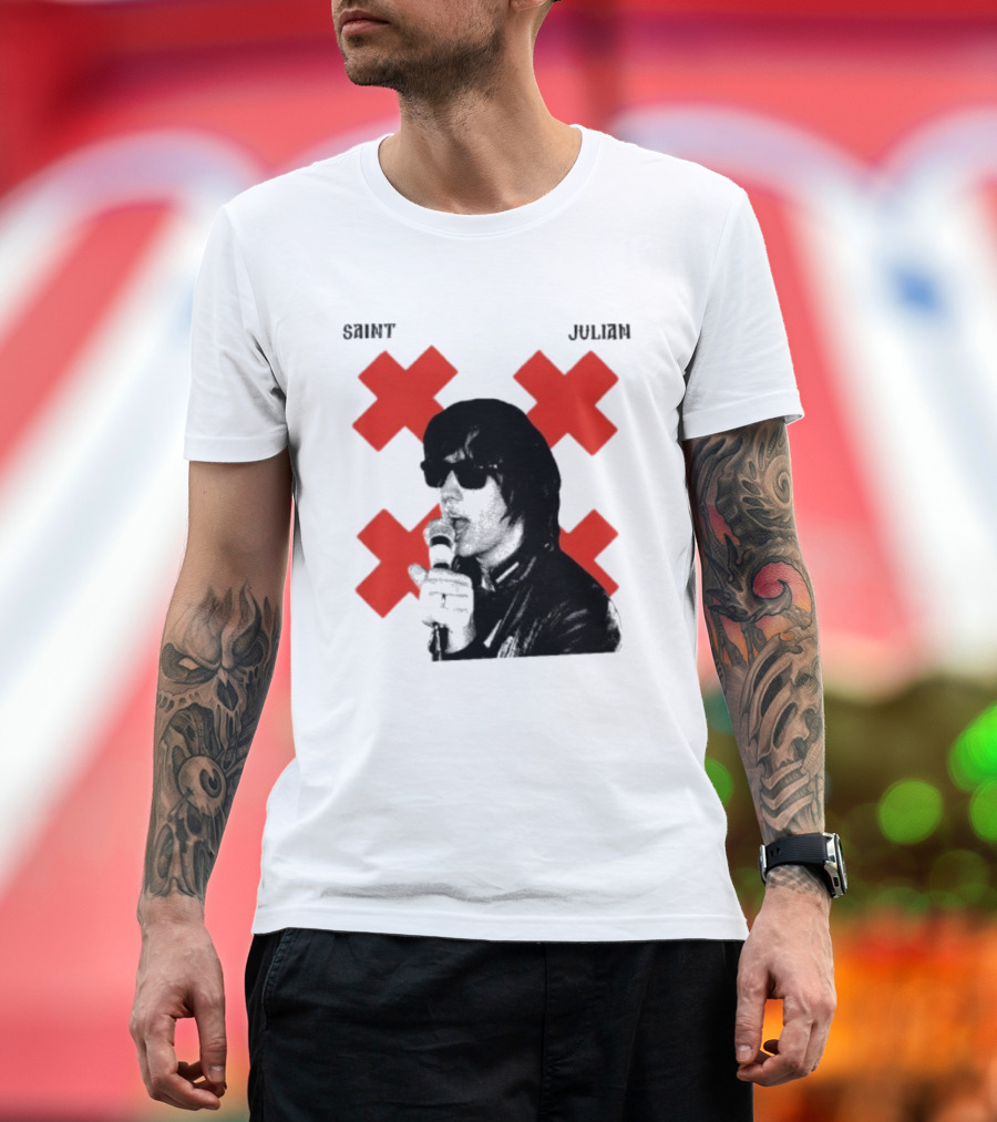 Saint Julian Ccasablancas Red X T-Shirt