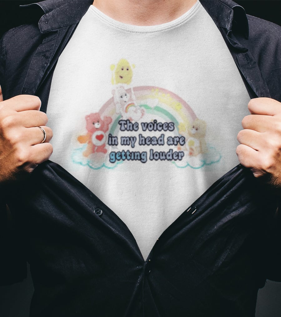 The Voices In My Head Are Getting Louder With Rainbow And Colorful Bears T-Shirt