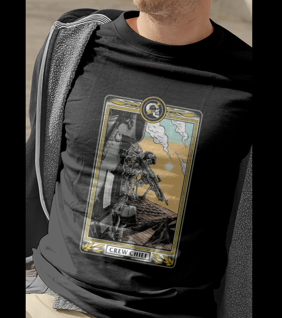 Crew Chief Otx Nation Tactical Helicopter Operator T-Shirt