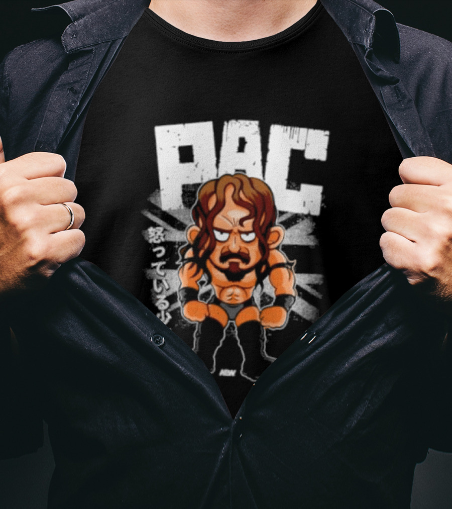 PAC Angry Little Bugger Cartoon Wrestler T-Shirt