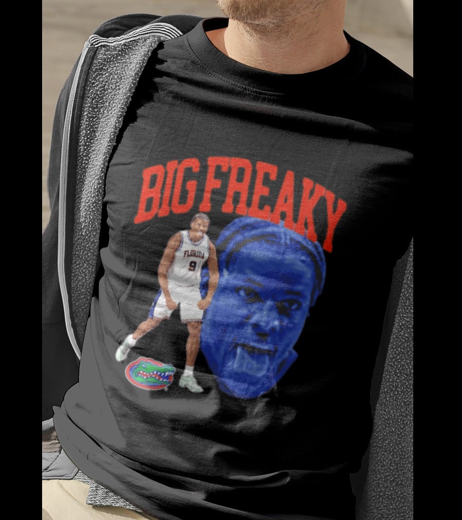 Florida Gators Rueben Chinyelu Big Freaky NBA Player Action T-Shirt