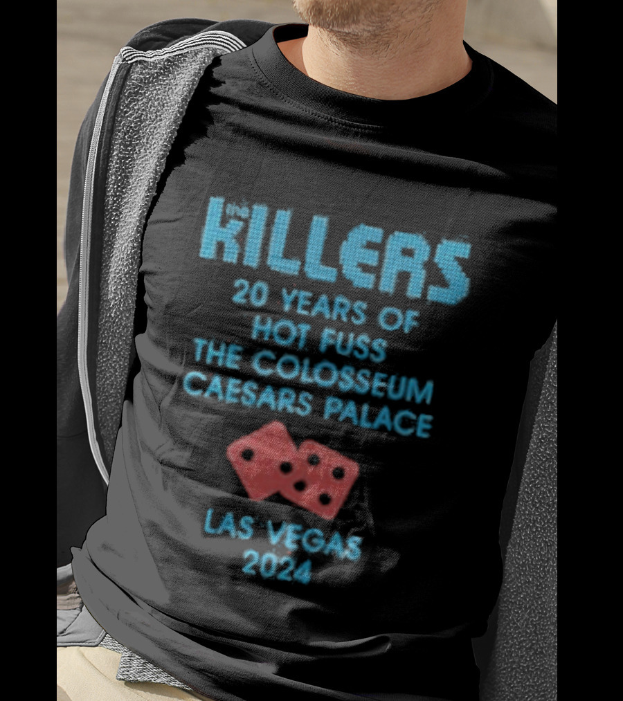 Killers 20 Years Hot Fuss Colosseum Caesars Palace Las Vegas 2024 T-Shirt