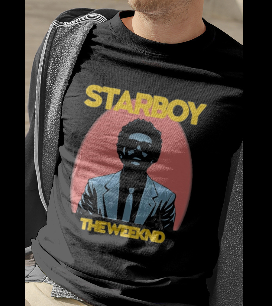 Starboy The Weeknd Music Icon Bold Yellow T-Shirt