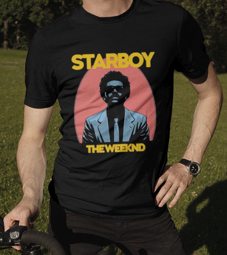 Starboy The Weeknd Music Icon Bold Yellow T-Shirt