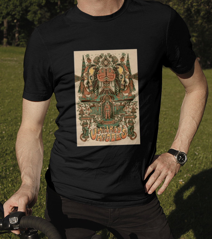 Umphrey's McGee Portland March 17 19 2026 Psychedelic Symmetrical Skulls T-Shirt