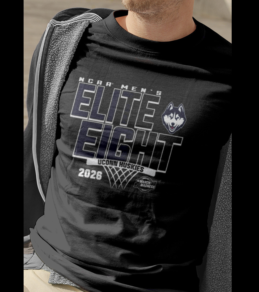 UConn Huskies 2026 NCAA Men's Elite Eight March Madness Basketball T-Shirt