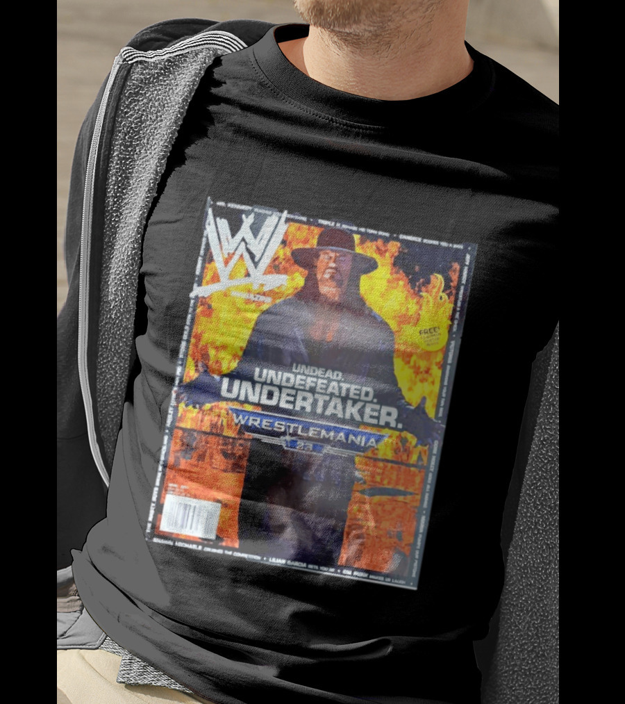 WWE Undead Undefeated Undertaker Wrestlemania 23 Magazine Cover T-Shirt