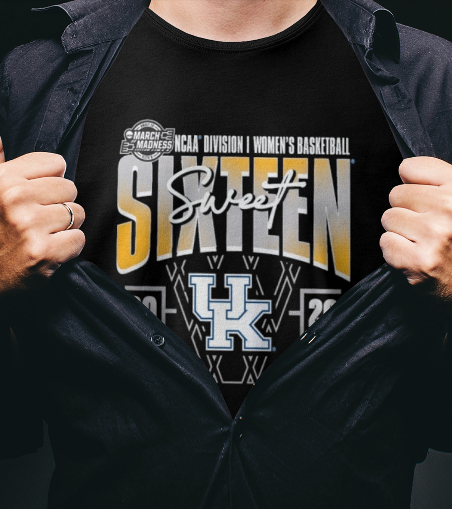 NCAA Women's Basketball March Madness Kentucky Wildcats Sweet Sixteen 2026 T-Shirt