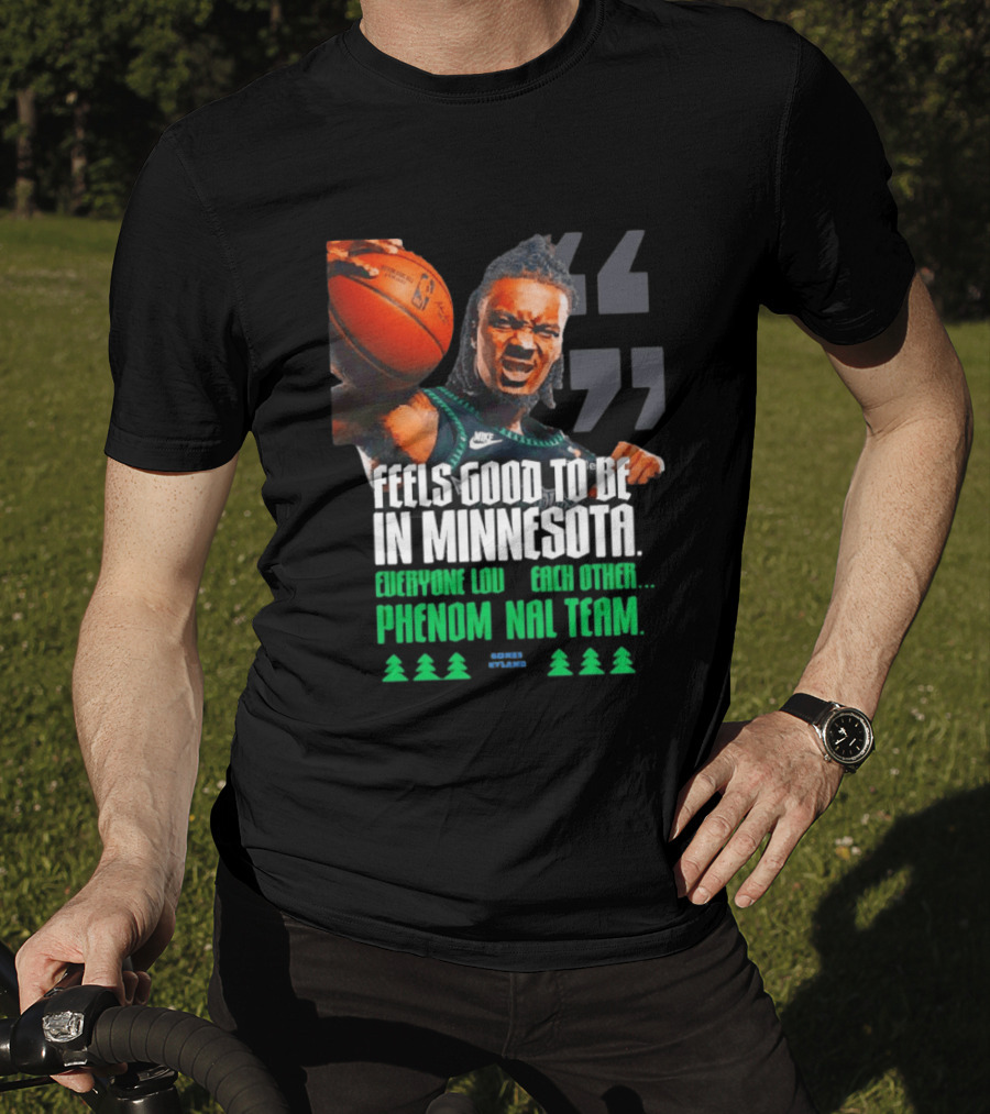 Bones Hyland Nike Basketball Minnesota Timberwolves Phenomenal Team T-Shirt