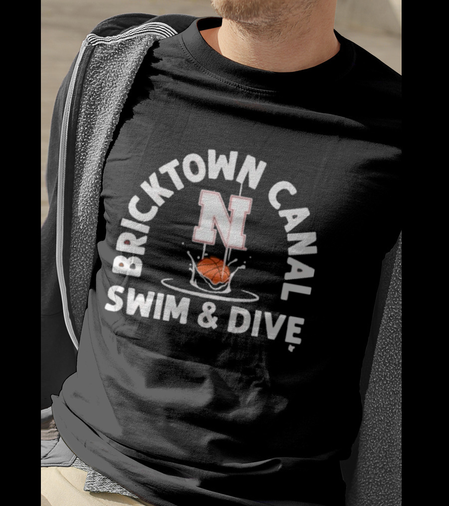 Bricktown Canal Swim & Dive Nebraska Splashing Ball T-Shirt
